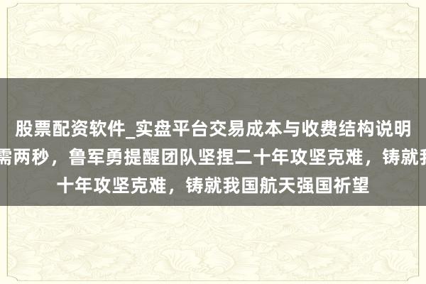股票配资软件_实盘平台交易成本与收费结构说明 一次战机弹射只需两秒，鲁军勇提醒团队坚捏二十年攻坚克难，铸就我国航天强国祈望
