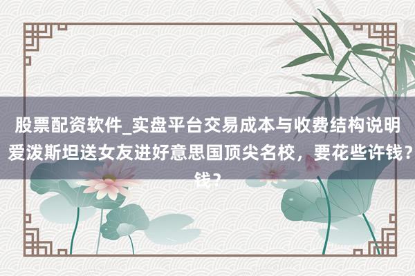 股票配资软件_实盘平台交易成本与收费结构说明 爱泼斯坦送女友进好意思国顶尖名校，要花些许钱？