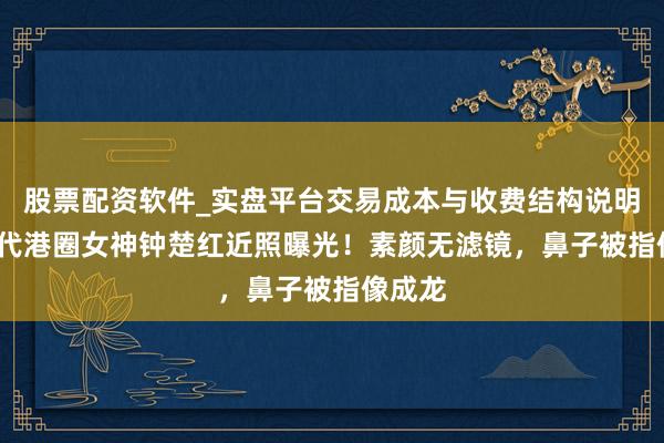 股票配资软件_实盘平台交易成本与收费结构说明 80年代港圈女神钟楚红近照曝光！素颜无滤镜，鼻子被指像成龙