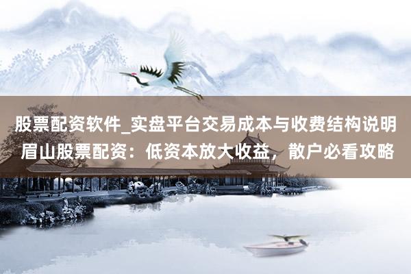 股票配资软件_实盘平台交易成本与收费结构说明 眉山股票配资：低资本放大收益，散户必看攻略